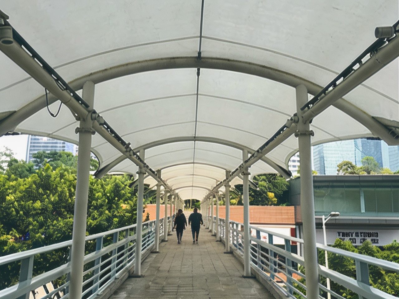 成都连廊膜结构厂家_连廊方案报价