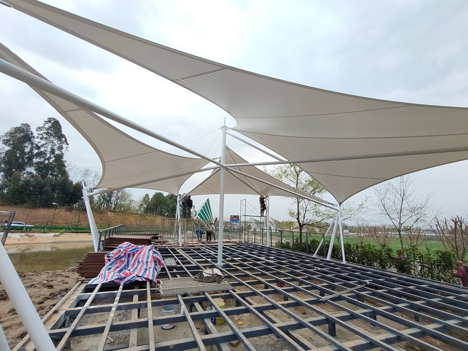 什邡蓥华山森林步道景观膜结构工程照片4_成都膜结构案例