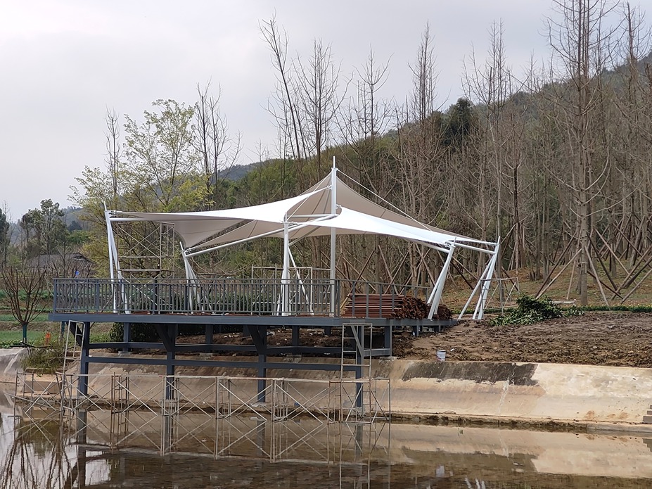 什邡蓥华山森林步道景观膜结构工程照片8_成都膜结构案例
