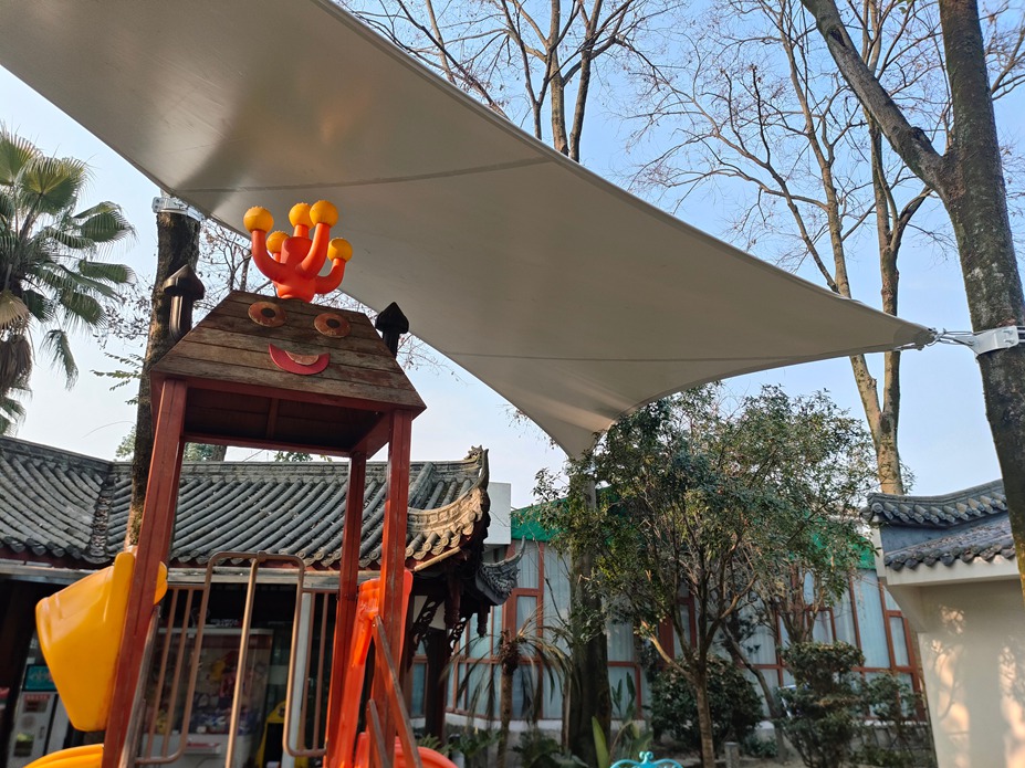 印象泰和园儿童城堡膜结构工程照片4_成都膜结构案例