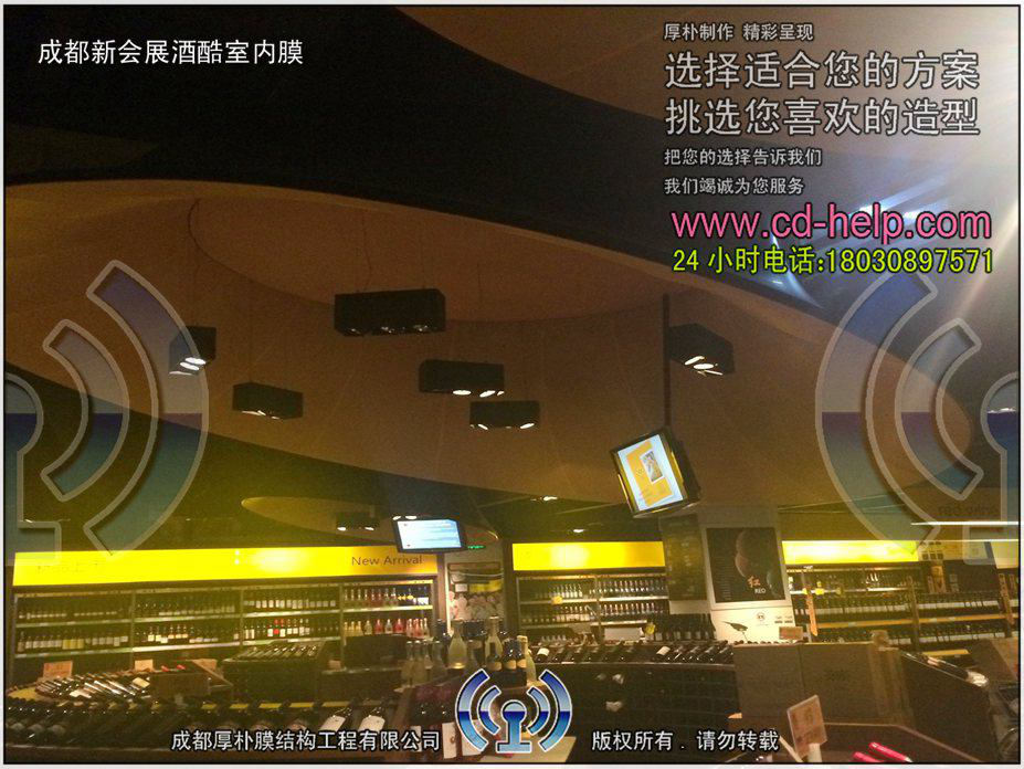 成都新会展酒酷室内膜工程照片11_成都膜结构案例