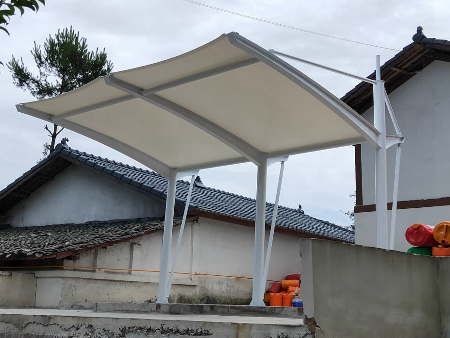 浦江猕猴桃基地加肥站膜结构工程照片4_成都膜结构案例